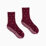 Après Edit - Mulberry Polka Grip Socks