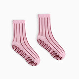 Après Edit - Pink Stripe Grip Socks