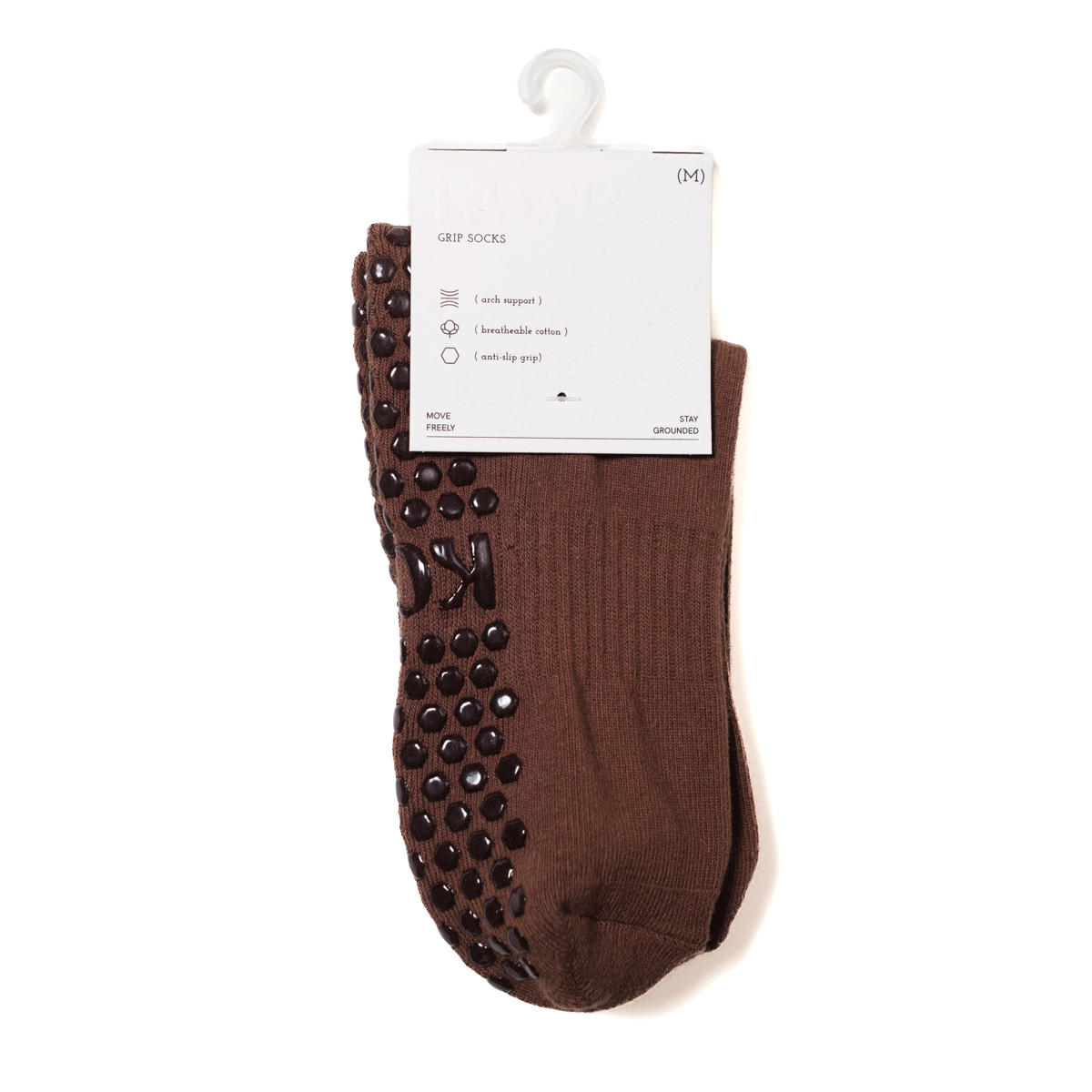 Mocha - Les Basics Grip Socks
