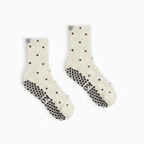 Black White Polka Dot - Grip Socks