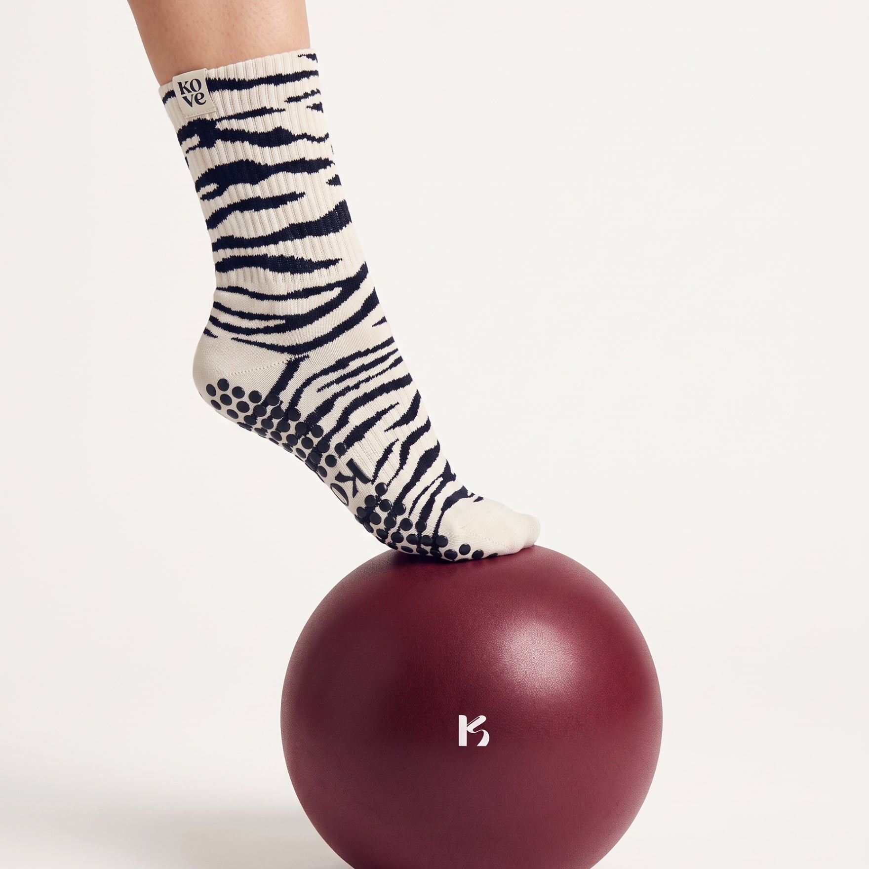 Zebra - Grip Socks